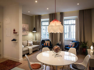 Um look contemporâneo e cosmopolita, Architect Your Home Architect Your Home Salas de jantar modernas