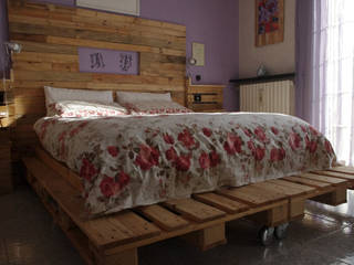 Camera da letto, Dilegno InLegno Dilegno InLegno Scandinavian style bedroom Wood Wood effect Beds & headboards