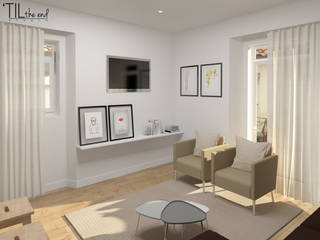 Scandinavian style living room by Lagom studio Scandinavian