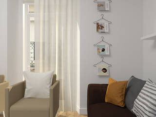 Scandinavian style living room by Lagom studio Scandinavian