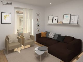 Scandinavian style living room by Lagom studio Scandinavian