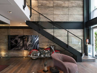 Departamento HG, Hansi Arquitectura Hansi Arquitectura 모던스타일 복도, 현관 & 계단