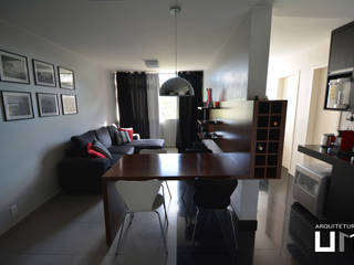 Apartamento DE, Arquitetura 1 Arquitetura 1 Minimalist living room