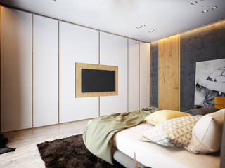 Спальня в стиле эко, Solo Design Studio Solo Design Studio Phòng ngủ phong cách hiện đại