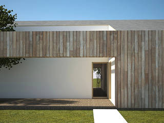 DOM ADAMA, PROSTO architekci PROSTO architekci Rumah Minimalis Kayu Wood effect