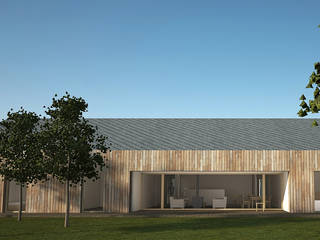 DOM ADAMA, PROSTO architekci PROSTO architekci Minimalist houses Wood Wood effect