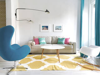 Vivienda en la Latina 2, StudioBMK StudioBMK Modern living room