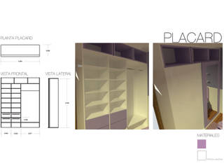 Ante-Proyecto y direccion de obra de Dormitorio Juvenil, Estudio BDesign Estudio BDesign Modern Bedroom Wood-Plastic Composite Purple/Violet