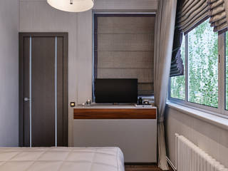 Квартира в Москве, 50 кв.м., Мастерская дизайна ЭГО Мастерская дизайна ЭГО Eclectic style bedroom