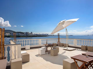 Terraço Urca - RJ, DG Arquitetura + Design DG Arquitetura + Design 모던스타일 발코니, 베란다 & 테라스