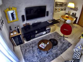 Projeto DC | Barra da Tijuca, CORES - Arquitetura e Interiores CORES - Arquitetura e Interiores Modern living room