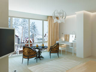 Спальня в таунхаусе, г.Барнаул, Хауспрофи Хауспрофи Modern style bedroom