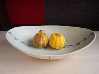 oval bowl / oknoシリーズ, ポティエ 手塚美弥 ポティエ 手塚美弥 Cocinas de estilo escandinavo Cerámica