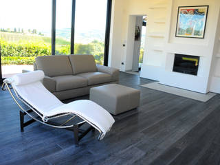 Villa Colline Fiorentine Parquet Plancia Rovere Oliato Art. Pepe Nero, HAPPYLEGNO HAPPYLEGNO Walls Wood Wood effect