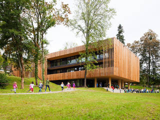 Passivhaus Volksschule Mariagrün Graz, Christoph Kalb Architekt Christoph Kalb Architekt 상업공간