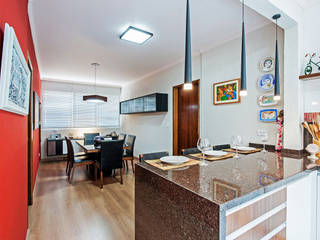 Apartamento 13, Patrícia Azoni Arquitetura + Arte & Design Patrícia Azoni Arquitetura + Arte & Design Tropische keukens
