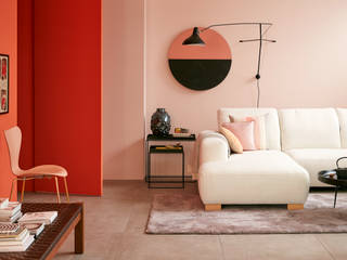 Poudre homify Moderne Wände & Böden wandfarbe,streichen,rosa,innenfarbe,hellrosa