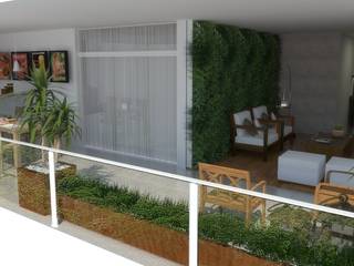Apartamento em São Paulo, Arquidecor Projetos Arquidecor Projetos Varandas, marquises e terraços modernos
