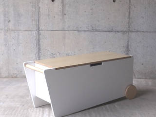 BENCH BOX, abode Co., Ltd. abode Co., Ltd. ミニマルスタイルの 子供部屋