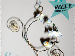 ★ Mobile Porte-photo Little Birdy ★, Little Curiosité Little Curiosité Eclectic style nursery/kids room Aluminium/Zinc