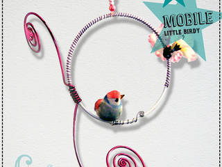 ★ Mobile Porte-photo Little Birdy ★, Little Curiosité Little Curiosité Детские комната в эклектичном стиле Алюминий / Цинк
