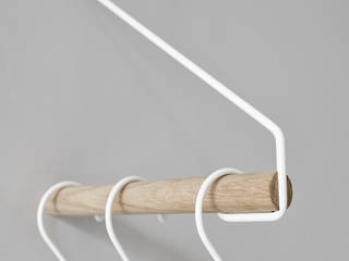 Add more clothes rack, Nordic function Nordic function الاسكندنافية، الممر، رواق، &، درج خشب Wood effect