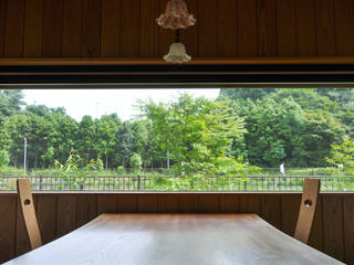 八王子の家, （株）独楽蔵 KOMAGURA （株）独楽蔵 KOMAGURA Modern dining room