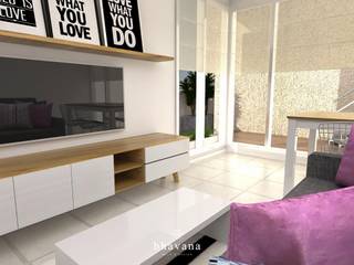 Obra Altolaguirre - Diseño Integral depto. 3 ambientes, Bhavana Bhavana Living room