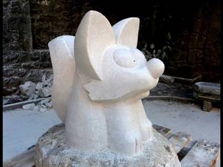 Le Renardeau, Arlequin Arlequin ArtworkSculptures Stone
