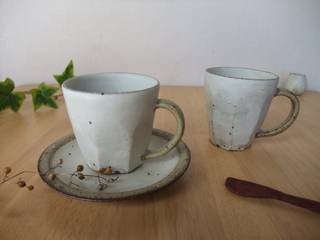 CUP, kamiyama-工房 kamiyama-工房 Moderne Küchen Keramik Weiß