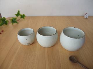 CUP, kamiyama-工房 kamiyama-工房 モダンな キッチン セラミック 白色