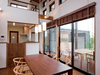 新田の家, 空間設計室/kukanarchi 空間設計室/kukanarchi Moderne eetkamers