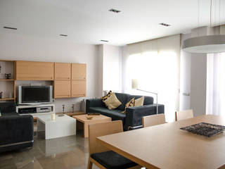 UNIFAMILIAR - FELICITAT, XIMO ROCA DISEÑO XIMO ROCA DISEÑO Modern Living Room