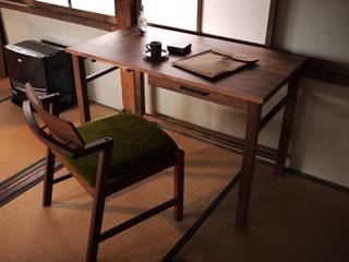 ［Desk model6」デスク モデル 6, furniture factory store WEATHER REPORT furniture factory store WEATHER REPORT 모던스타일 서재 / 사무실 우드 우드 그레인