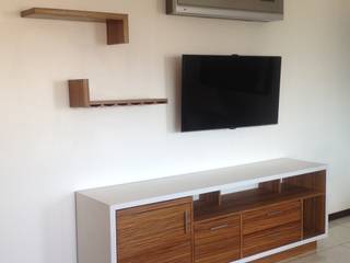 Mueble TV Multifuncional GN, Demadera Caracas Demadera Caracas ห้องทำงาน/อ่านหนังสือ