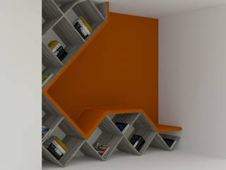 DISEÑO DE MOBILIARIO PERSONALIZADO, ESTUDIO DUSSAN ESTUDIO DUSSAN Modern style study/office Cupboards & shelving