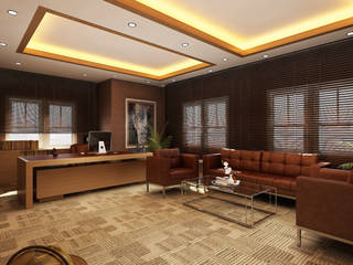 homify Rustic style study/office