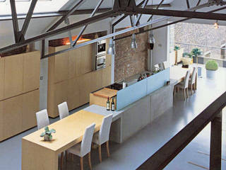 Loft K, Architektenburo Jef Van Oevelen Architektenburo Jef Van Oevelen Cozinhas modernas