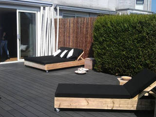Bauholz Gartenliege, Exklusiv Dutch Design Exklusiv Dutch Design Modern balcony, veranda & terrace