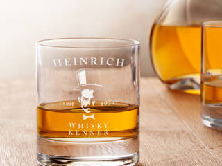 Whiskyglas mit Gravur - Gentleman, Gravado (LPZ Handelsgesellschaft mbH) Gravado (LPZ Handelsgesellschaft mbH) Klassische Küchen Glas