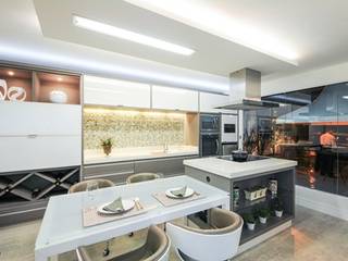 Cozinha Gourmet, Habitat arquitetura Habitat arquitetura 現代廚房設計點子、靈感&圖片