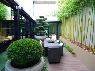 ​Gartenraum im Haus, Lustenberger Schelling Landschaftsarchitektur Lustenberger Schelling Landschaftsarchitektur Moderner Balkon, Veranda & Terrasse