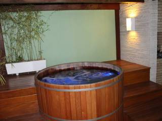 Projeto Churrasqueira e Jaccuzi, Ana de Angelo Designer de Interiores Ana de Angelo Designer de Interiores ระเบียง, นอกชาน