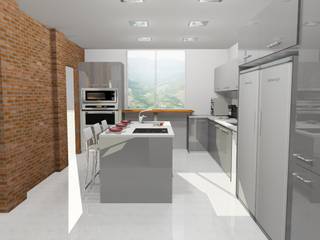 COCINA, ARCE FLORIDA LLC ARCE FLORIDA LLC Nhà bếp phong cách hiện đại Gỗ Wood effect