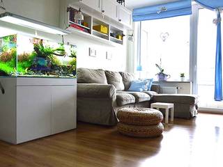 Mieszkanie w stylu cottage, Tetate Projektowanie Wnętrz Tetate Projektowanie Wnętrz Eclectic style living room