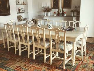 Interiores kilim, kilim.pt kilim.pt Ruang Makan Gaya Rustic Wol Orange