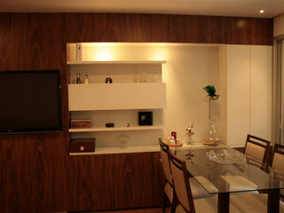 Interiores de apartamento, StudioM4 Arquitetura StudioM4 Arquitetura 모던스타일 거실