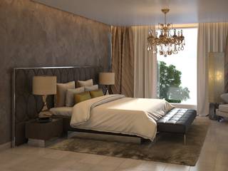 Diseño de Habitación Principal, Gabriela Afonso Gabriela Afonso Modern style bedroom Concrete Brown