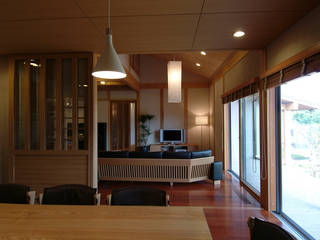 柳川の家, AMI ENVIRONMENT DESIGN／アミ環境デザイン AMI ENVIRONMENT DESIGN／アミ環境デザイン Asian style dining room
