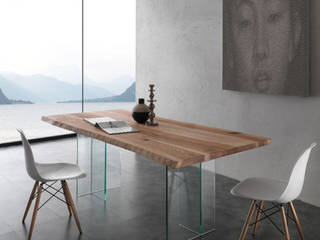 Tavoli da Pranzo Allungabili e Fissi Design e Lusso, Viadurini Viadurini Comedores de estilo minimalista Madera maciza Multicolor